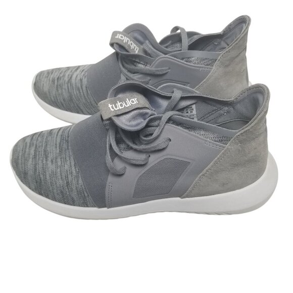 Adidas Women's Tubular Defiant Gray Athletic Shoes Sz 7 - Picture 1 of 11